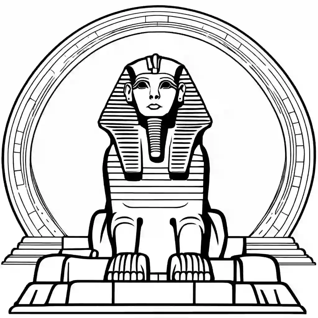 The Great Sphinx of Giza coloring pages